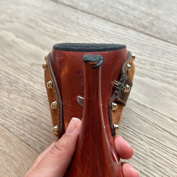 Brown suede, Gucci Horsebit slide clogs, Size 35 - Picture 13 of 14